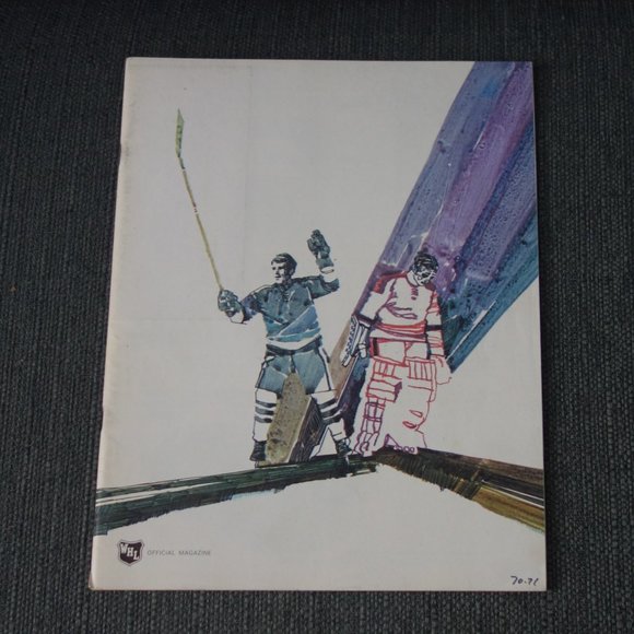 Vintage WHL Official Magazine Denver Spurs 1970-1971 - Picture 1 of 16